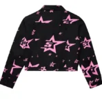 Black Sp5der 5 Star Trucker Jacket Back
