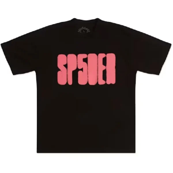 Black Sp5der Focused Logo Tee