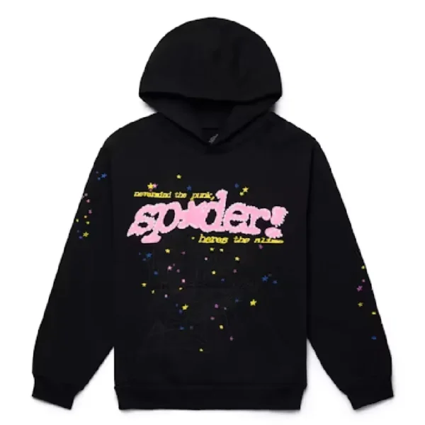 Black Sp5der P*NK V2 Hoodie