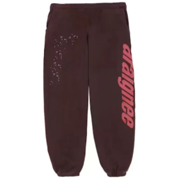 Brown Sp5der Araignee Sweatpants