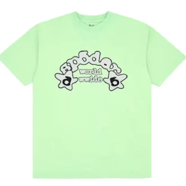 Slime Green Sp5der Worldwide T-shirt