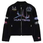 Black Sp5der Sherpa Hunter Moto Jacket