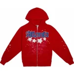 Red Sp5der Atlanta Zip-Up Hoodie