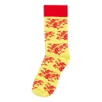 Yellow/Red Sp5der Candy Socks
