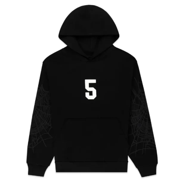 Black Sp5der Stadium Hoodie